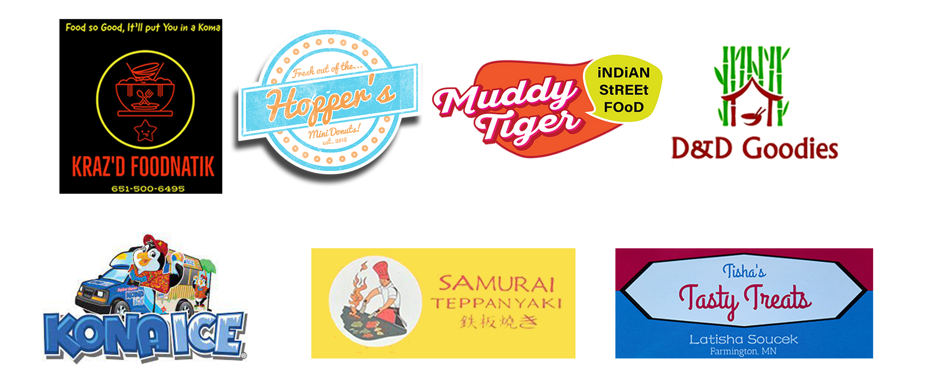 Dew Days 2021 Food Truck Logos